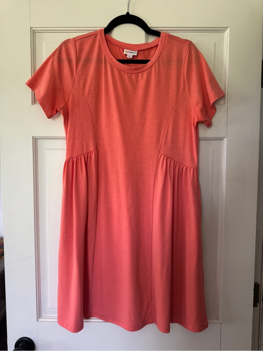 LuLaRoe • “Monica” Coral Princess Seam Dress